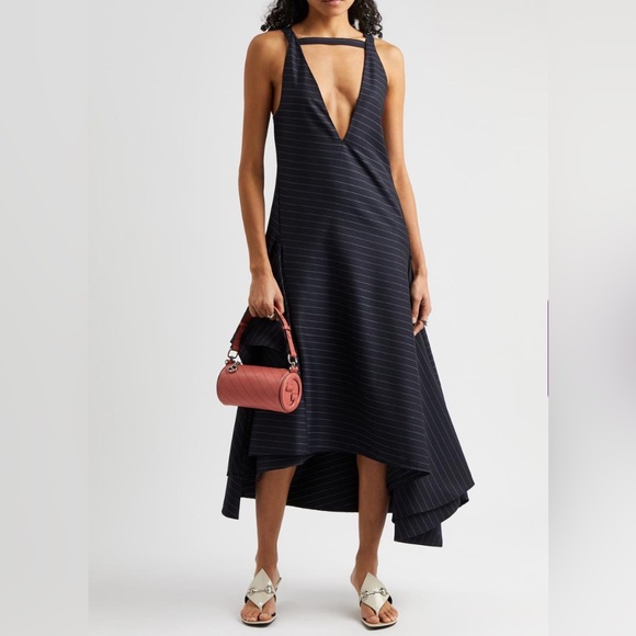 💯 - New authentic GUCCI MARIAME LEATHER BIT THONG SANDALS IN CHERRY RED - Picture 4 of 11